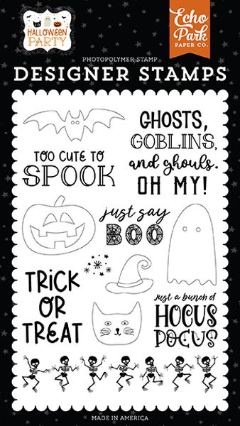 Halloween Party: Just Say Boo Stamp Set