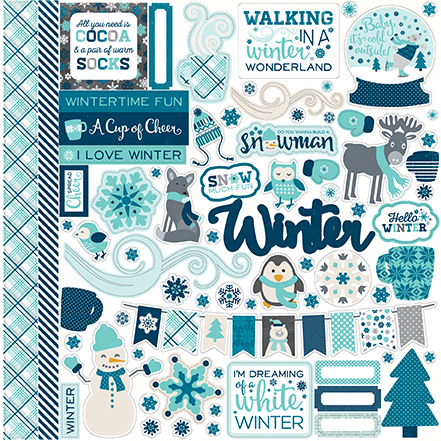 Hello Winter Element Sticker