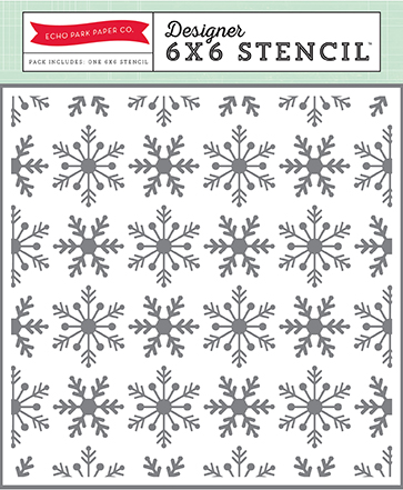 Snowflakes #2 6x6 Stencil