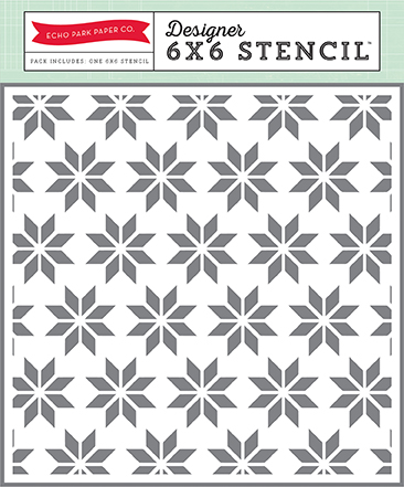 Holiday Quilt 6x6 Stencil