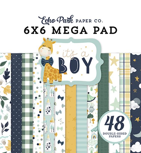 It's A Boy 6x6 Mega Pad