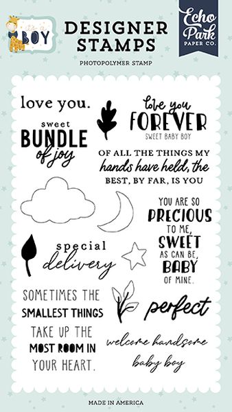 It's A Boy: Love You Forever Stamp Set