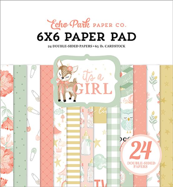 Its A Girl 6x6 Paper Pad