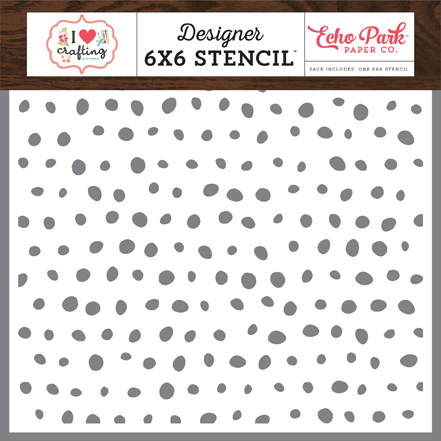 Painted Dot 6x6 Stencil Set