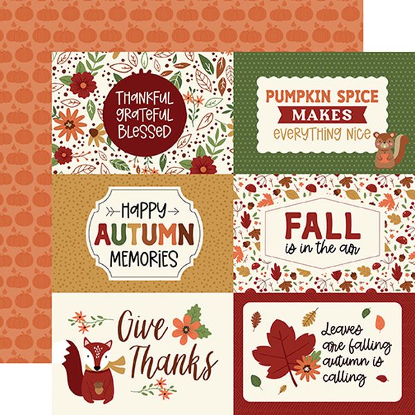 I Love Fall: 6x4 Journaling Cards