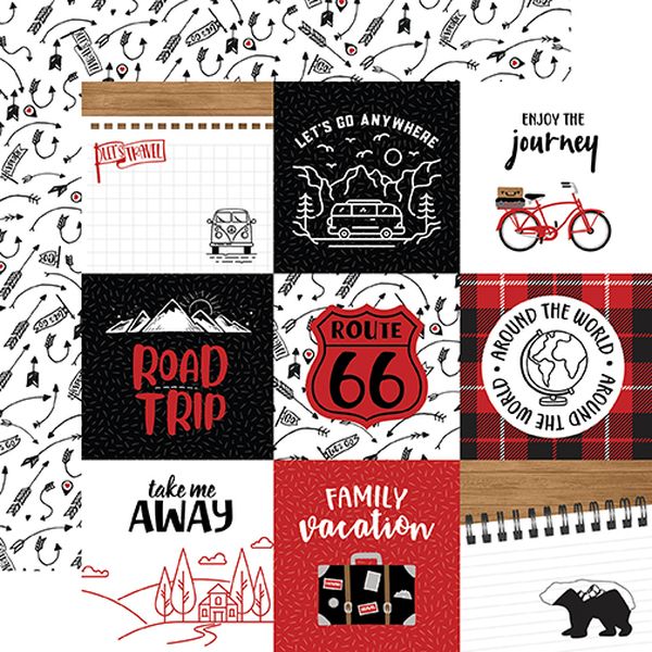 Let's Go Anywhere: 4X4 Journaling Cards