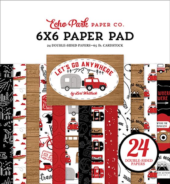 Lets Go Anywhere:6x6 Paper Pad