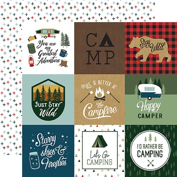 Let's Go Camping: 4X4 Journaling Cards