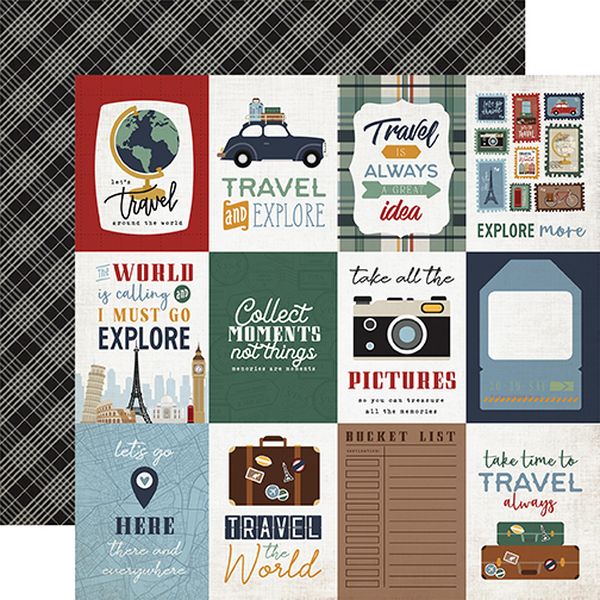 Let's Go Travel: 3x4 Journaling Cards DS Paper