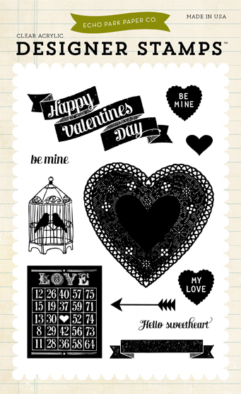 Hello Sweetheart Stamp 4x6