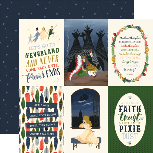 Lost in Neverland: 4x6 Journaling Cards