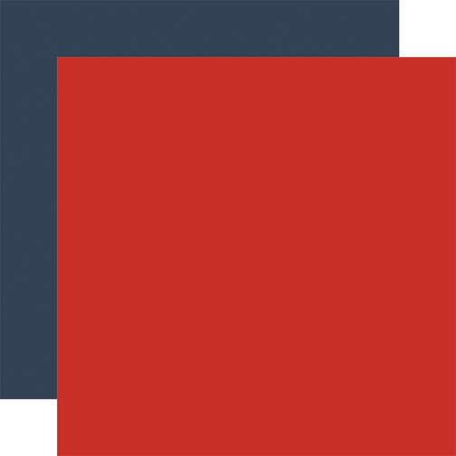 Red / Navy Coordinating Solid Paper