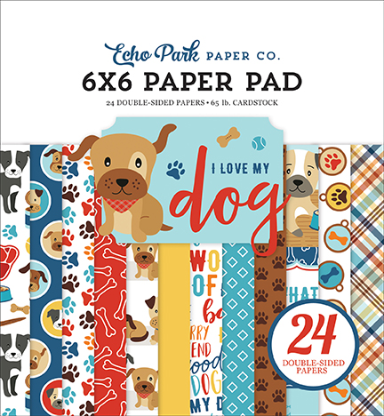 I Love My Dog 6X6 Paper Pad