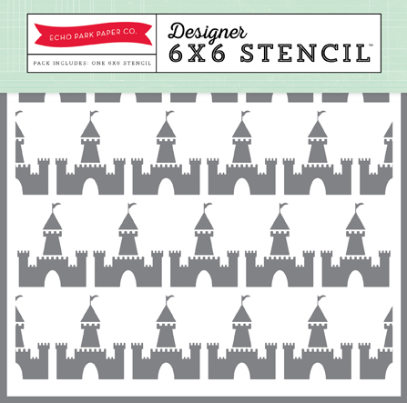 Magical Adventure: Castle 6x6 Stencil Set