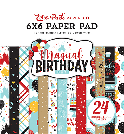 Magical Birthday Boy 6x6 Paper Pad