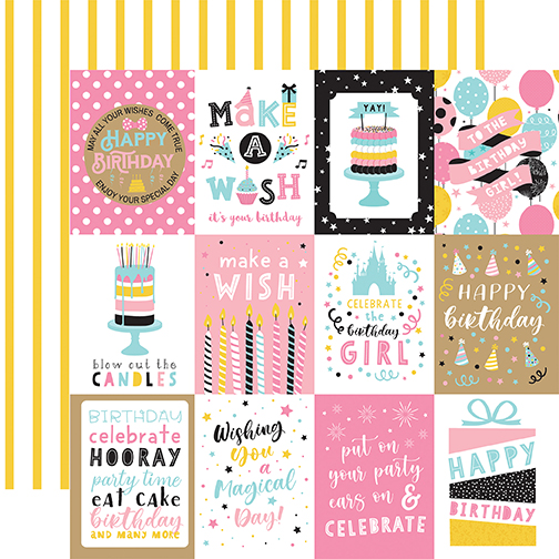 Magical Birthday Girl: 3X4 Journaling Cards