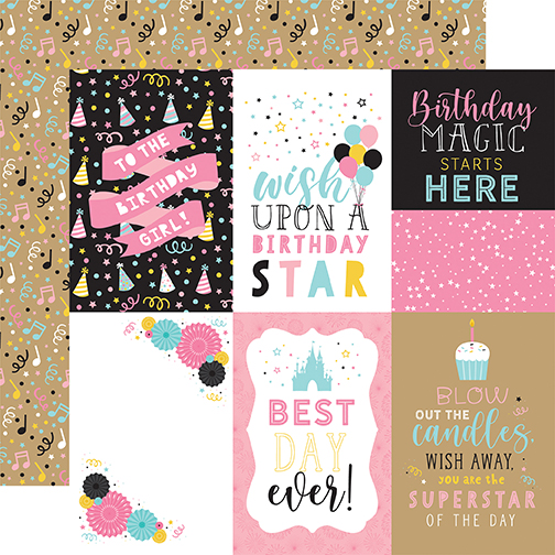 Magical Birthday Girl: 4X6 Journaling Cards