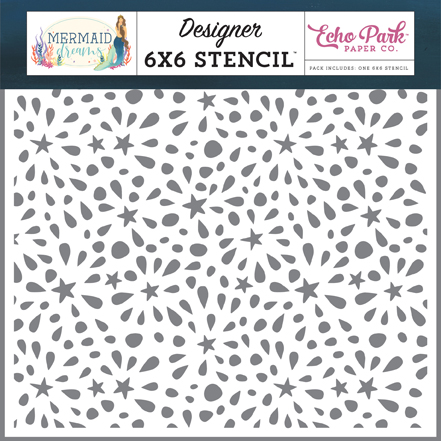 Mermaid Lagoon 6x6 Stencil Set