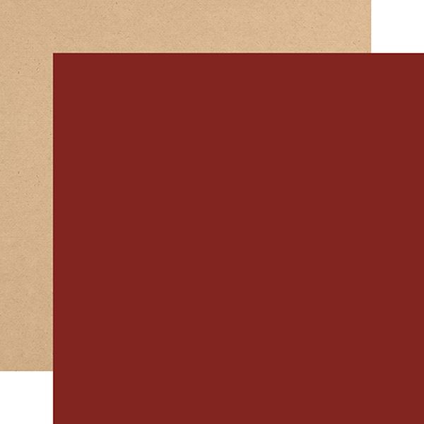 My Favorite Christmas: Red / Kraft Coordinating Solids Paper