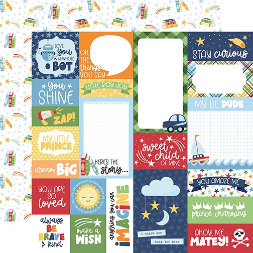 My Little Boy: Multi Journaling Cards DS Paper