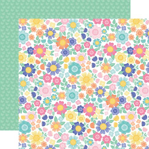 My Little Girl: Bright Floral DS Paper