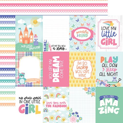 My Little Girl: 3x4 Journaling Cards DS Paper