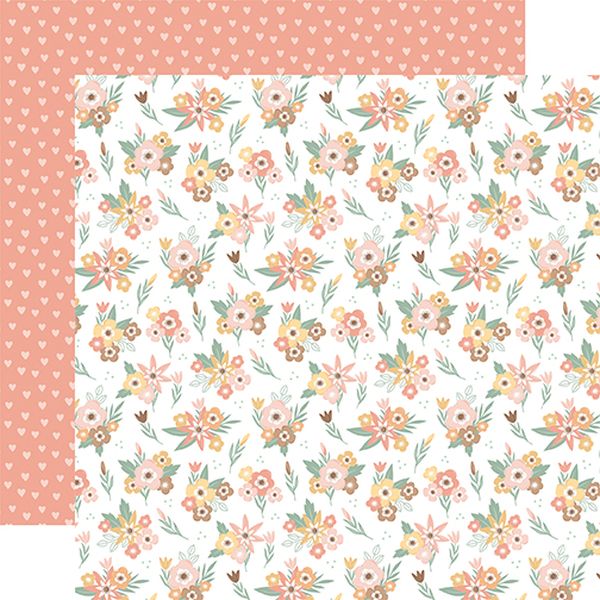 Our Baby Girl: Adorable Floral DS Paper