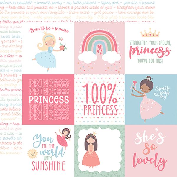 Our Little Princess: 4X4 Journaling Cards
