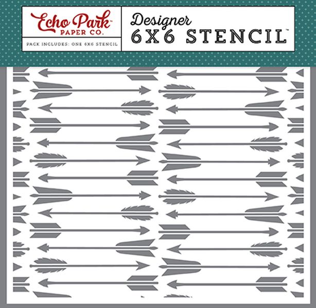 Archery Arrow 6x6 Stencil