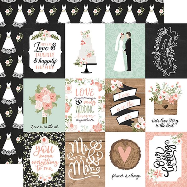 Our Wedding: 3X4 Journaling Cards