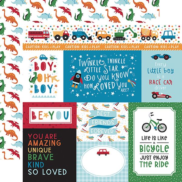 Play All Day Boy: Multi Journaling Cards
