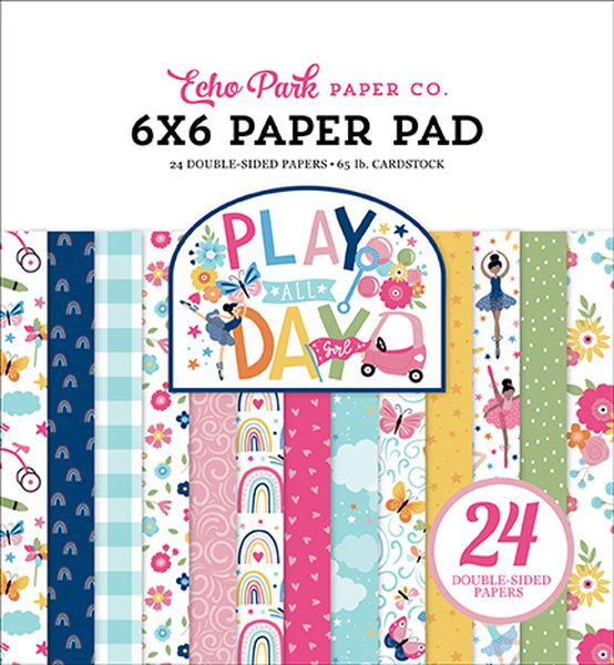 Play All Day Girl 6x6 Pad