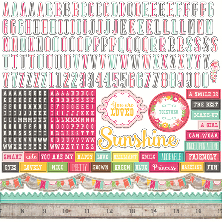 Petticoats Alpha Sticker Sheet
