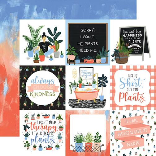 Plant Lady: 4X4 Journaling Cards DS Paper