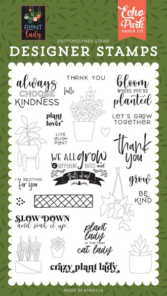 Plant Lady 4x6 Stamp Set