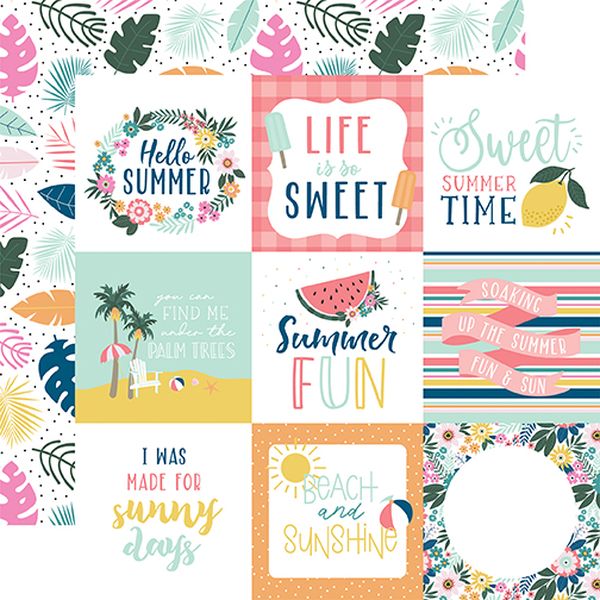 Pool Party: 4X4 Journaling Cards