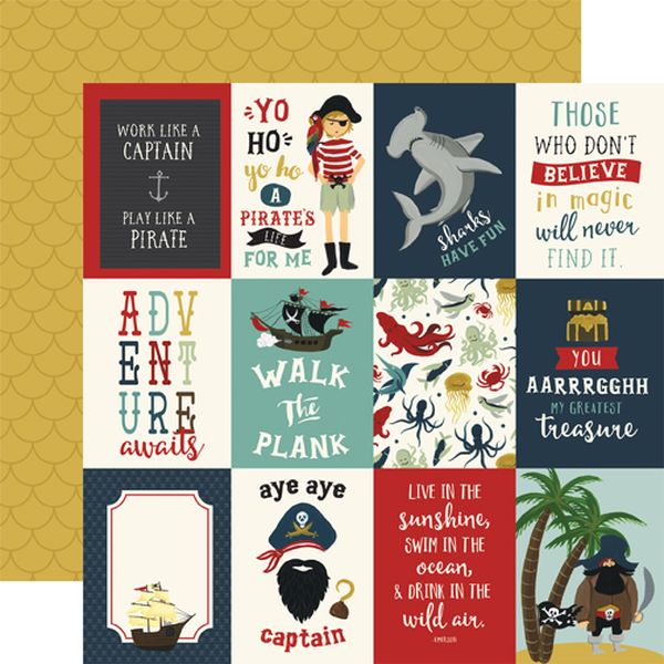 Pirate Tales: 3x4 Journaling Cards