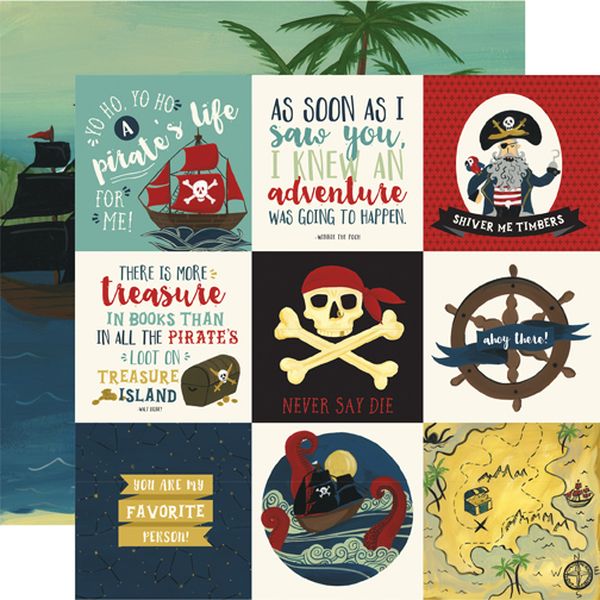 Pirate Tales: 4x4 Journaling Cards