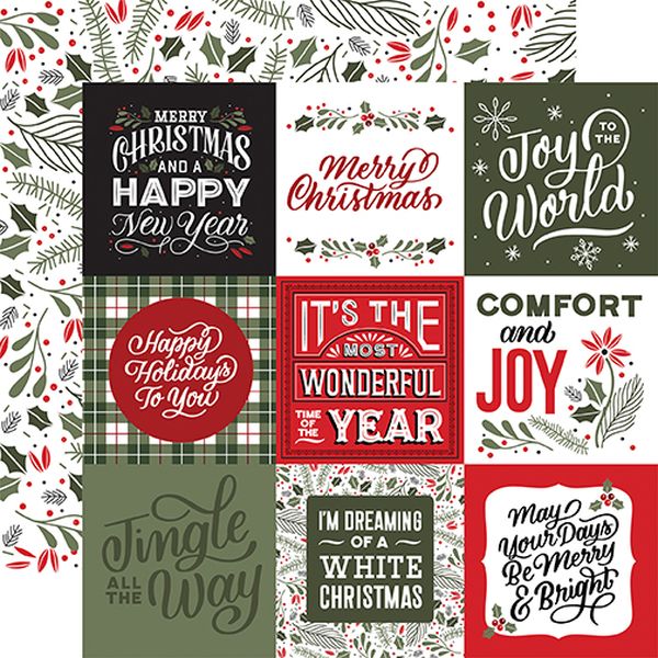 Salutations Christmas: Journaling Squares