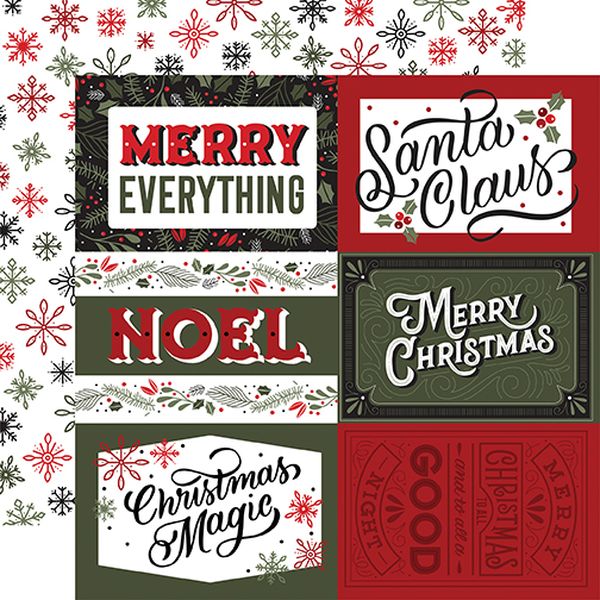 Salutations Christmas: 6X4 Journaling Cards