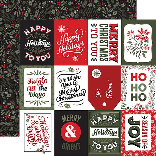Salutations Christmas: 3X4 Journaling Cards