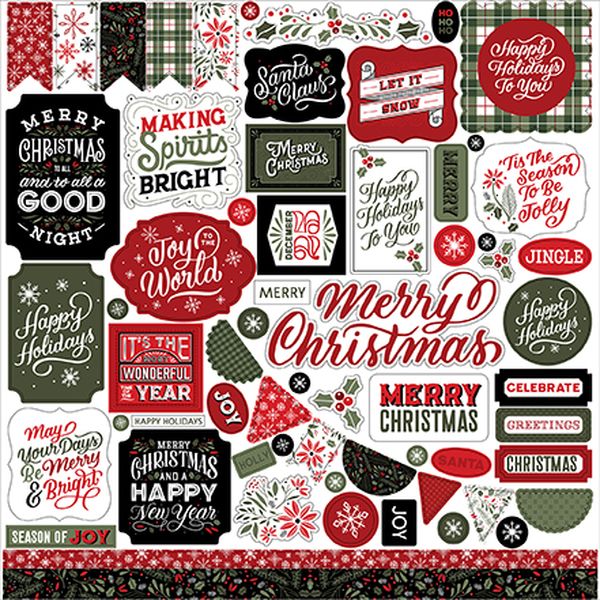 Salutations Christmas Element Sticker