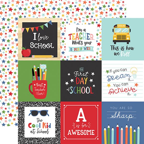 I Love School: 4X4 Journaling Cards