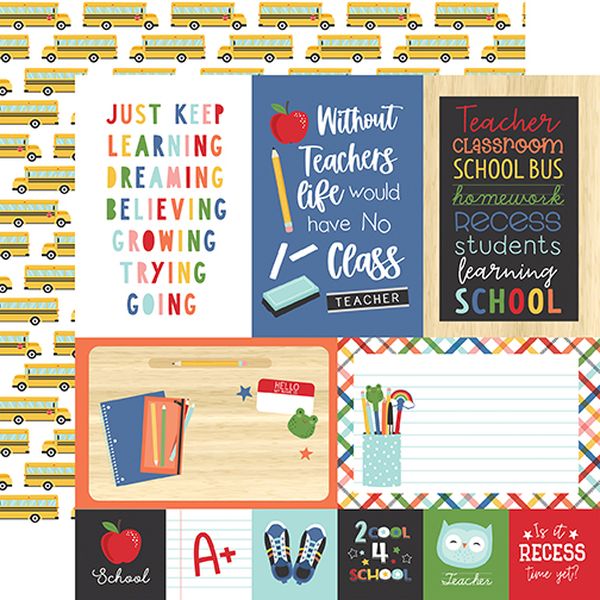 I Love School: 4X6 Journaling Cards
