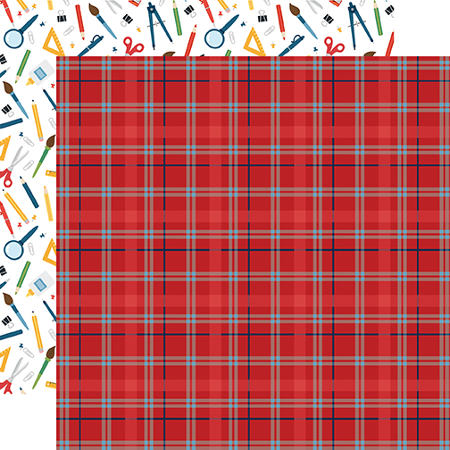 School Rules: Student Plaid DS Paper