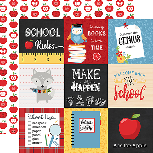 School Rules: 4x4 Journaling Cards DS Paper