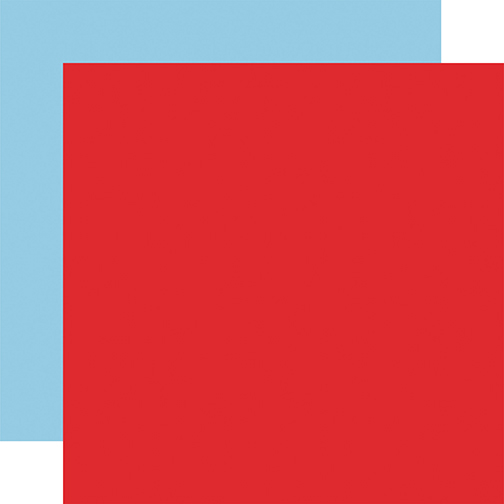 School Rules: Red / Light Blue Coordinating Solids Paper