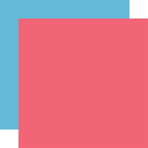 Sun Kissed: Pink / Dk. Blue -Coordinating Solid DS Paper