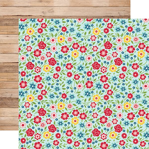 A Slice of Summer: Hello Summer Floral DS Paper