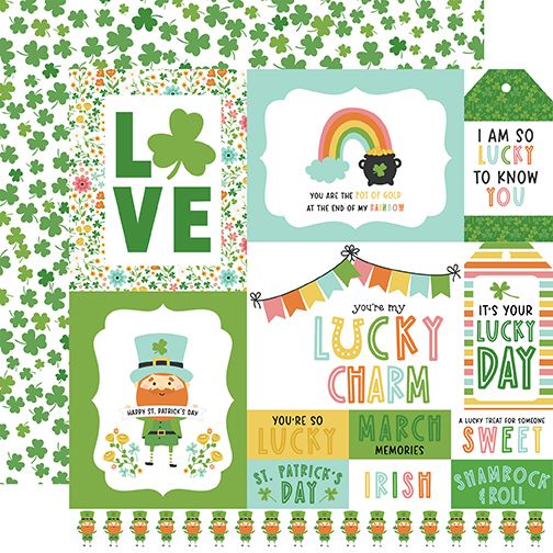 Happy St. Patrick's Day: Multi Journaling Cards DS Paper